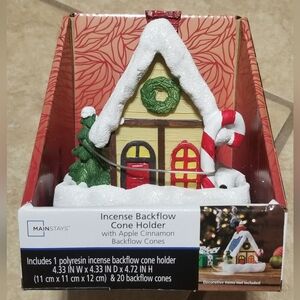 Mainstays Christmas House Incense Backflow Cone Holder